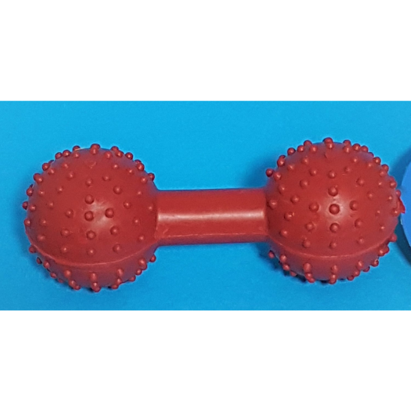 Gummi Noppenhantel mit Schelle