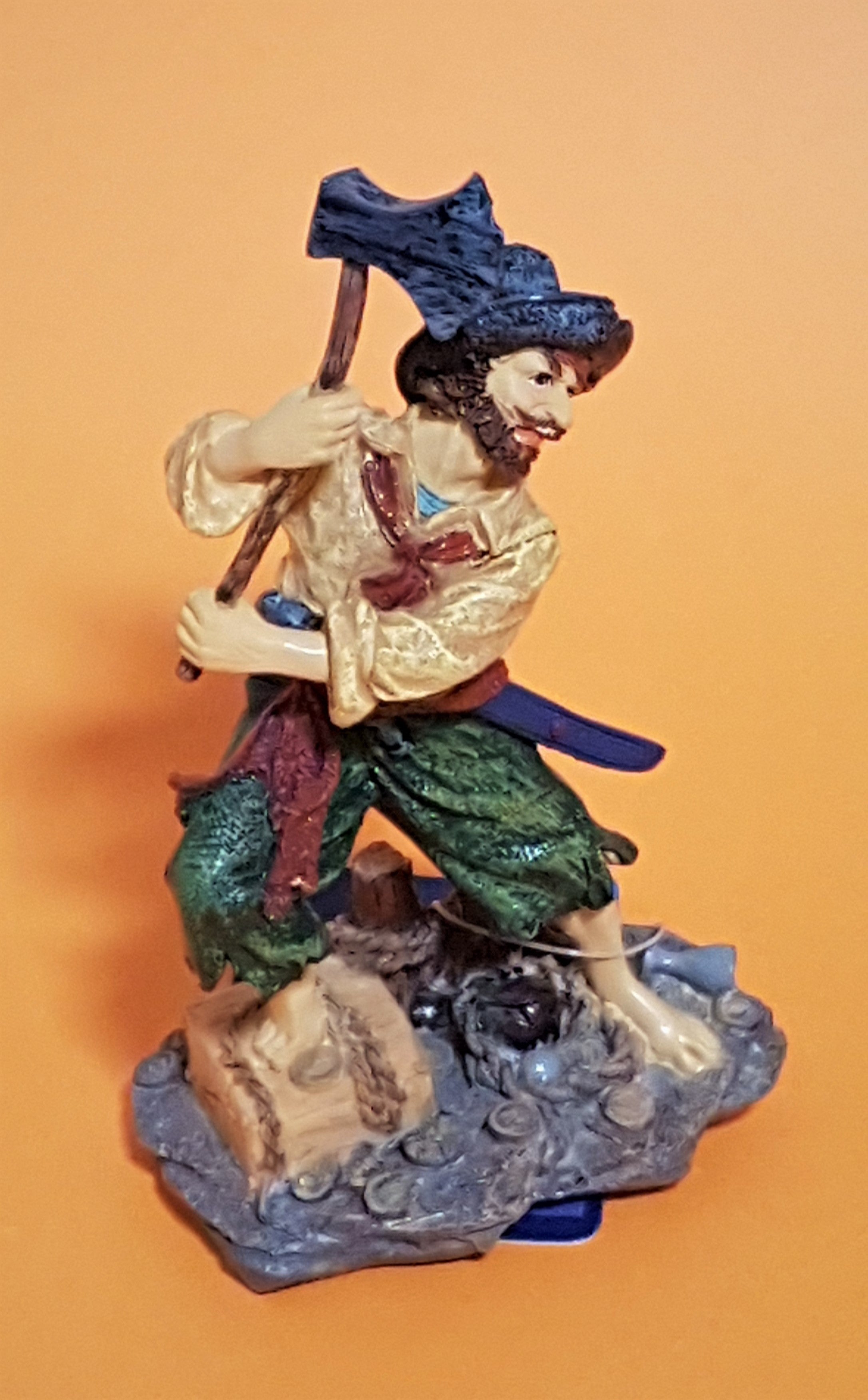 Flamingo Deko Pirat mit Axt