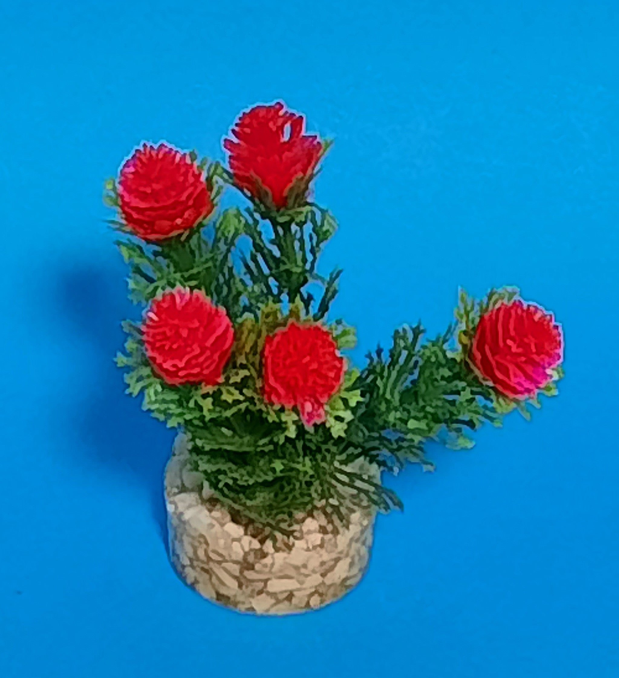 Seydeco Kunstpflanze Mini Flower 10cm 1 Stück