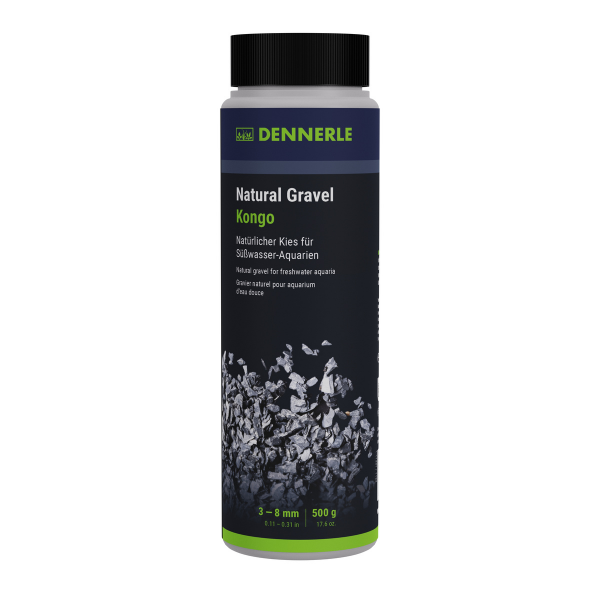 Dennerle Naturkies Kongo 3-8mm schwarz 500g