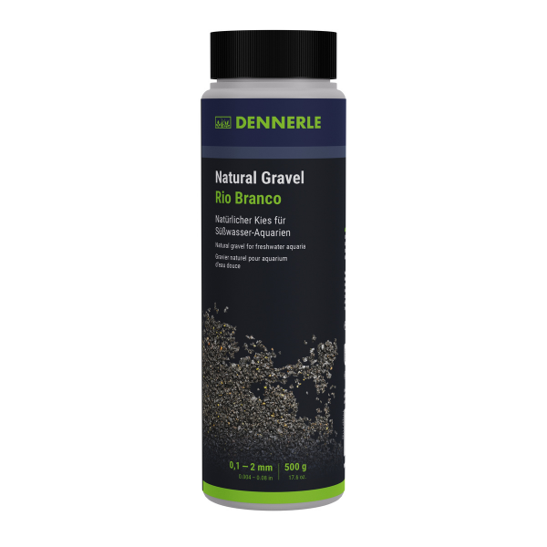 Dennerle Naturkies Rio Branco 0,1-2mm schwarz 500g