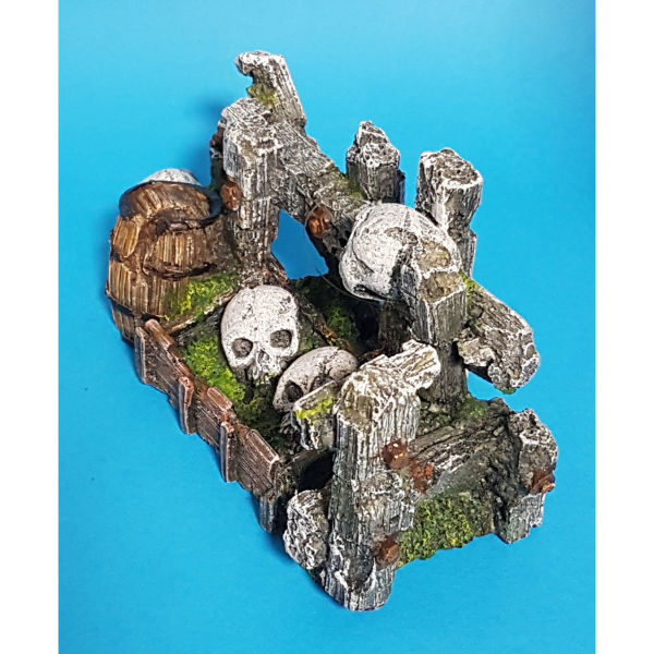 Europet Deko Zaun mit Totenköpfen