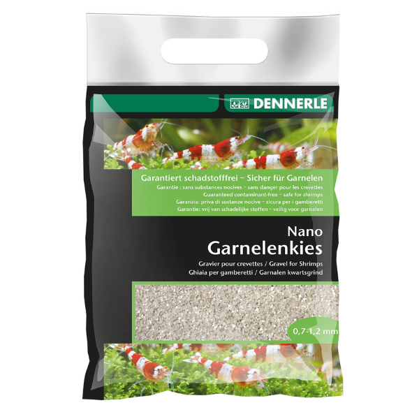 Dennerle Nano Garnelenkies 0,7-1,2mm Sunda weiß 2kg