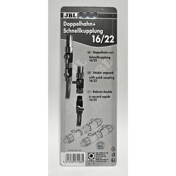 JBL Doppelhahn Schnelltrennkupplung 16/22