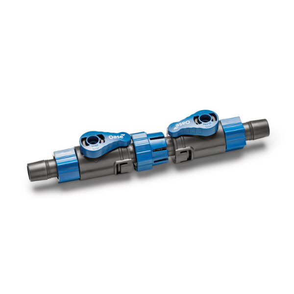 Oase ShutOff Valve 16/22 Doppelabsperrhahn mit Schnelltrenn-Kupplung