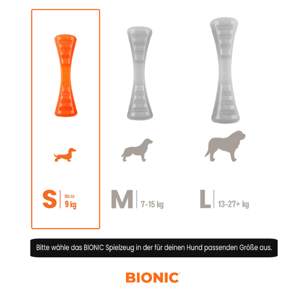 BIONIC Urban Stick S Hunde-Kauspielzeug mit 2 Leckerli-Fächern