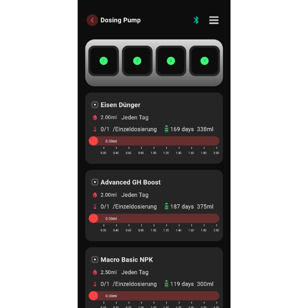 Chihiros Dosieranlage 4-Wege, Komplett-Set, App Steuerbar