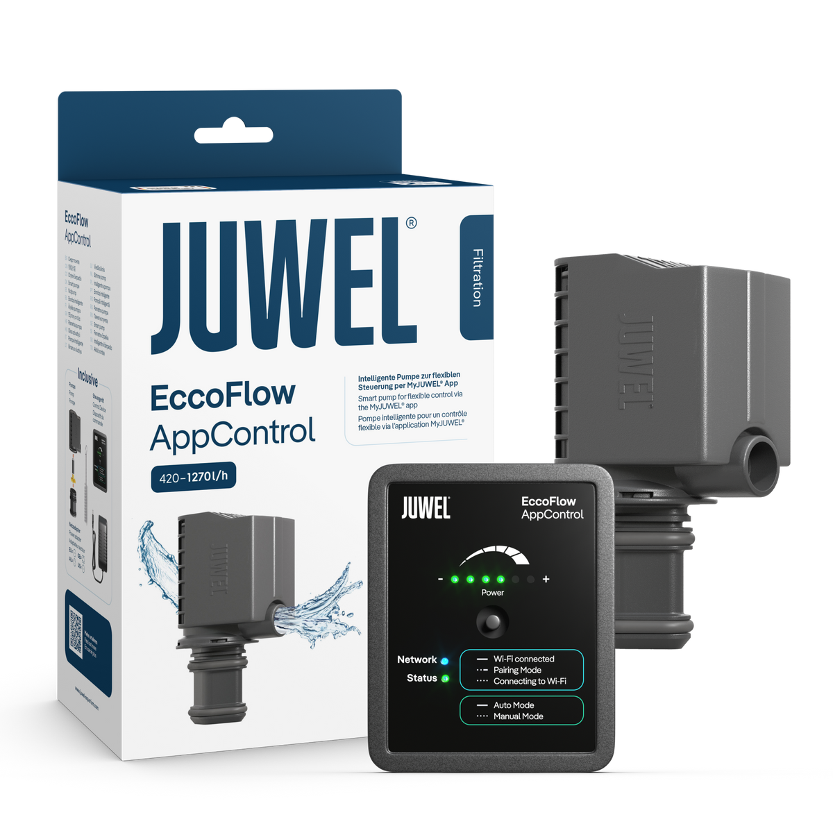 Juwel EccoFlow AppControl Smarte Filterpumpe zur flexiblen Steuerung