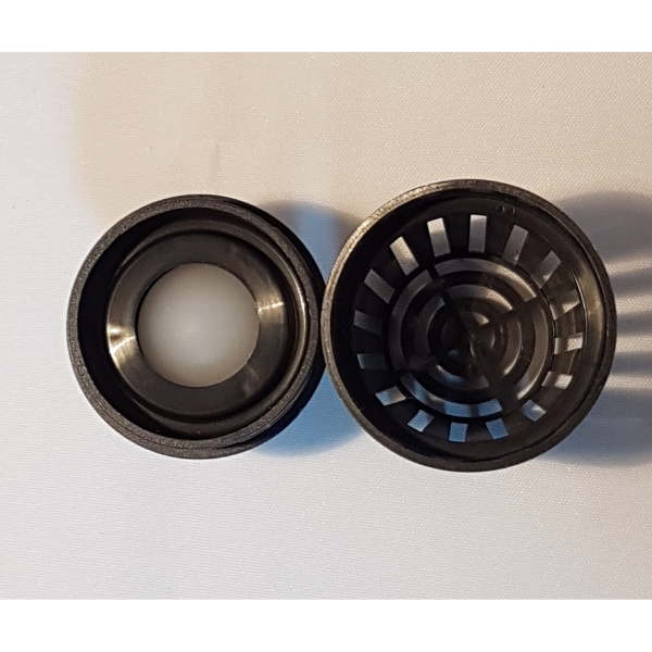 Ansaug Vorfilter mit Rückschlag Kugel transparent