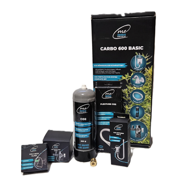 Me Carbo 600 Basic, komplette CO2-Anlage mit 600 g Einwegflasche