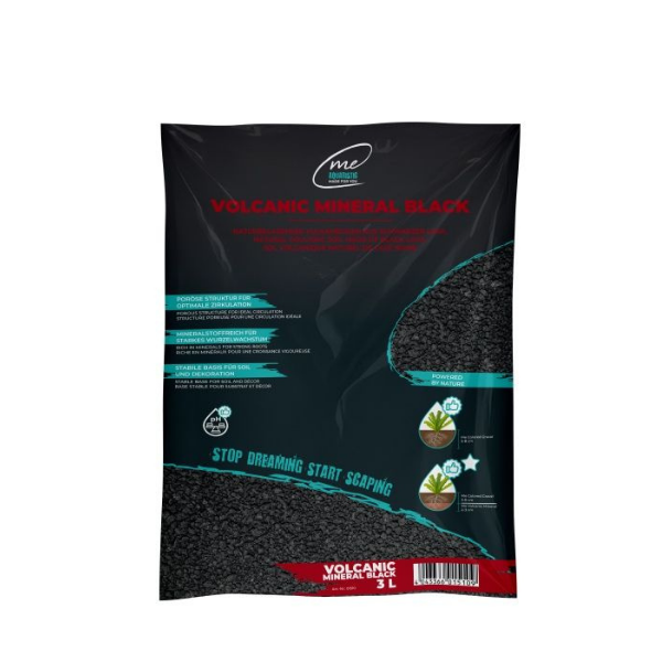 Me Volcanic Mineral Black – Natürlicher Lava-Bodengrund schwarz 3l