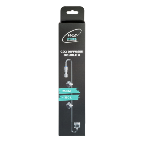 Me CO2 Diffusor Double U 25cm mit integriertem Blasenzähler & Rückschlag-Ventil