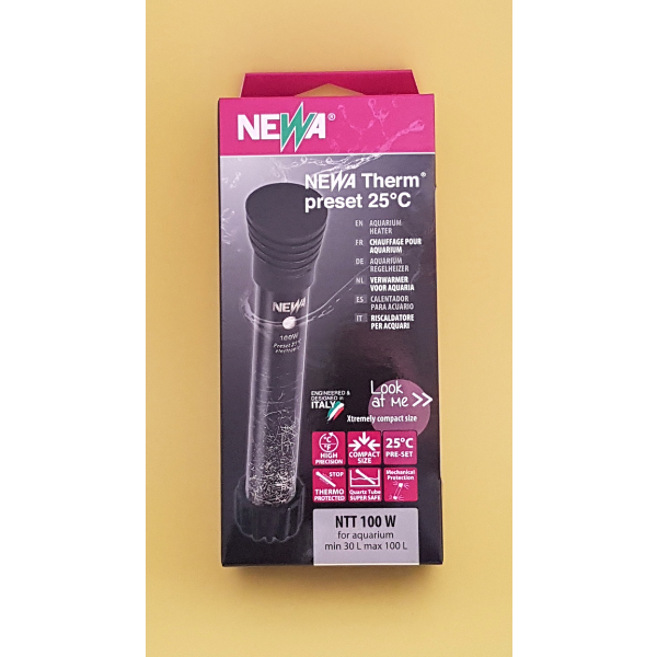 Newa Aquarium Heizer 100W Voreingestellt 25° 30-100l
