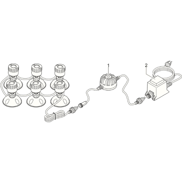 Pontec Pondo Star LED Set 6-Fach Teichbeleuchtung