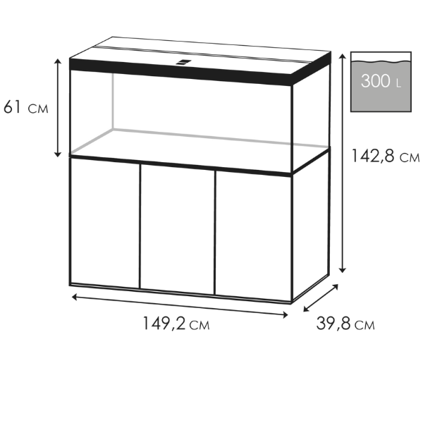 Ciano Emotions Pro 150 300l Aquarium Kombination