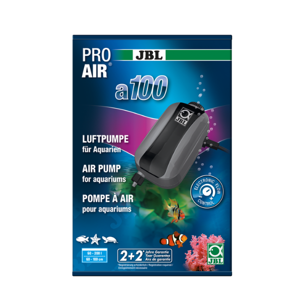 JBL ProAir a100 regulierbare Luftpumpe für Aquarien bis 200l