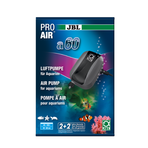 JBL ProAir a60 regulierbare Luftpumpe für Aquarien bis 120l