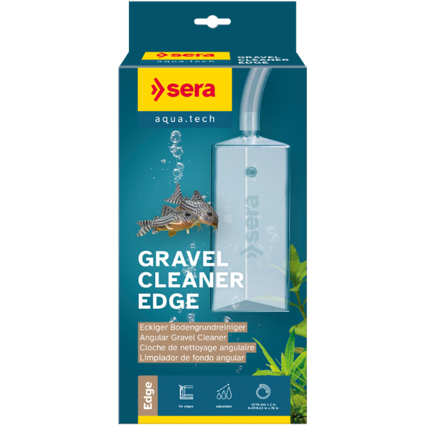 Sera 32801 Gravel Cleaner Edge, Eckiger Bodengrund-Reiniger