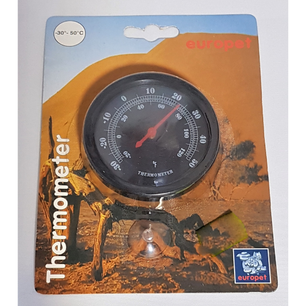 Europet Thermometer Terrarium rund mit Sauger