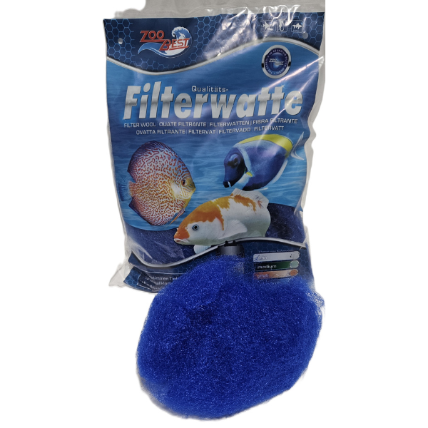 ZooBest Filterwatte 100g Extra Grob blau