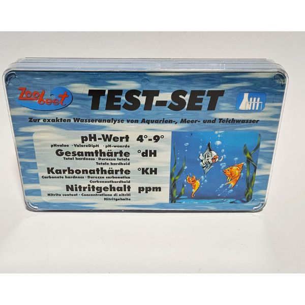 ZooBest Wassertest-Set für pH, GH, KH, NO2