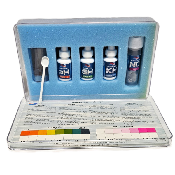 ZooBest Wassertest-Set für pH, GH, KH, NO2