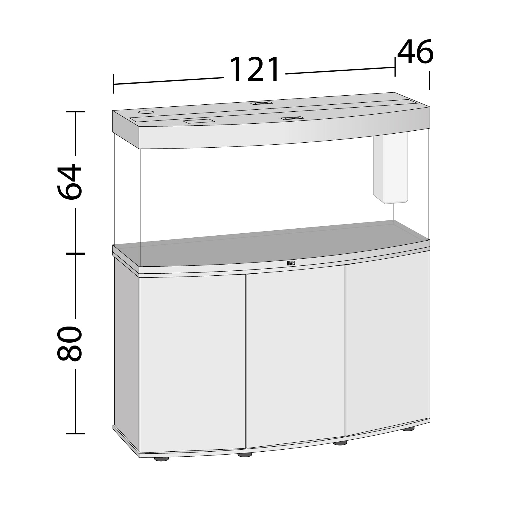 Juwel Vision 260 LED SBX 260l Aquarium Kombination