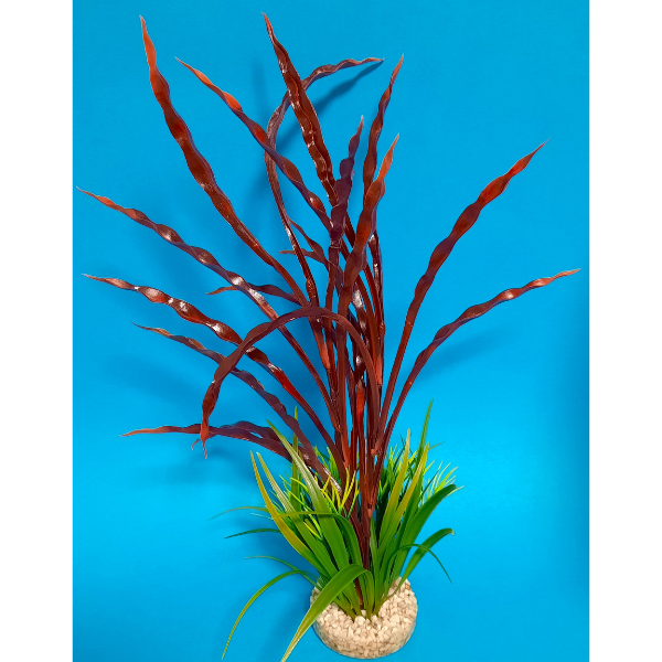 Kunstpflanze Atoll Grass rot 40cm