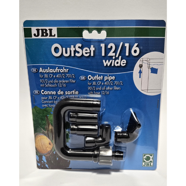 JBL Auslaufrohr Set 12/16 CP e 401/2, 701/2, 901/2 alle anderen Filter mit Schlauch 12/16