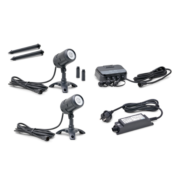 Oase LunAqua Connect Starter Set Controllable Smartes Leuchten Set für Garten und Teich