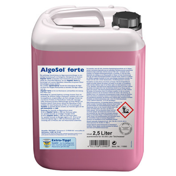 Söll AlgoSol forte 2500 ml Erste Hilfe gegen Algenblüte im Teich