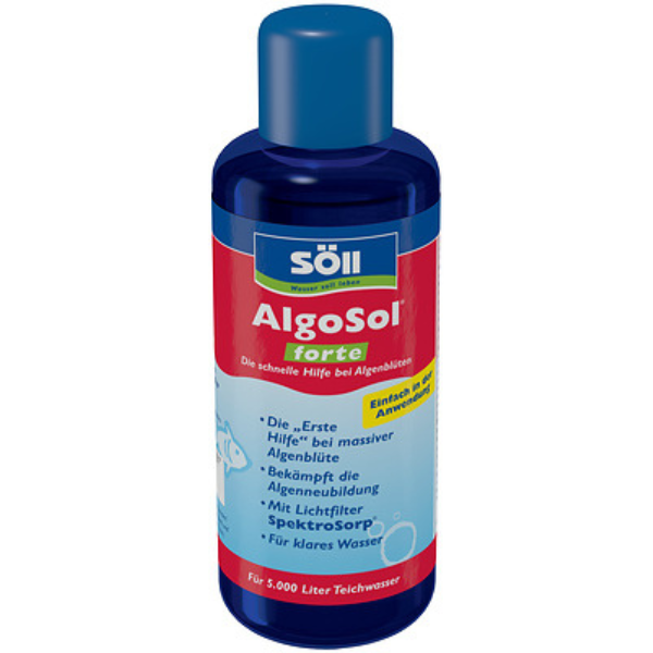 Söll AlgoSol forte 250 ml Erste Hilfe gegen Algenblüte im Teich