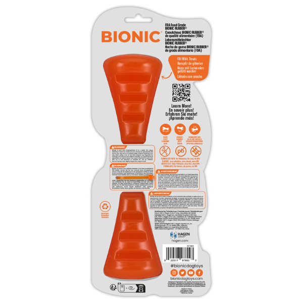 BIONIC Urban Stick M Hunde-Kauspielzeug mit 2 Leckerli-Fächern