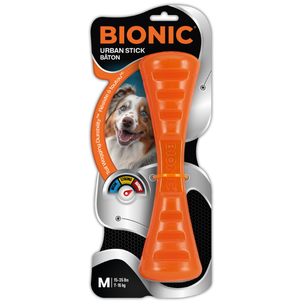 BIONIC Urban Stick M Hunde-Kauspielzeug mit 2 Leckerli-Fächern