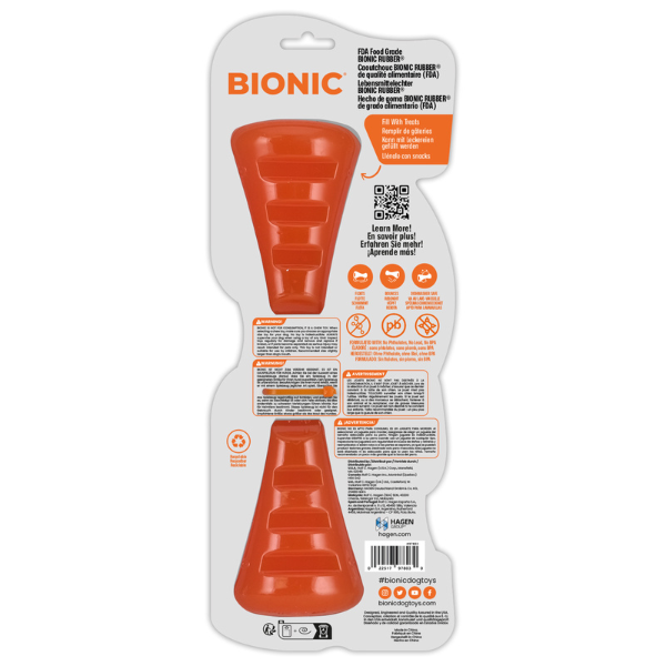 BIONIC Urban Stick L Hunde-Kauspielzeug mit 2 Leckerli-Fächern