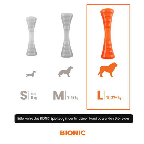 BIONIC Urban Stick L Hunde-Kauspielzeug mit 2 Leckerli-Fächern