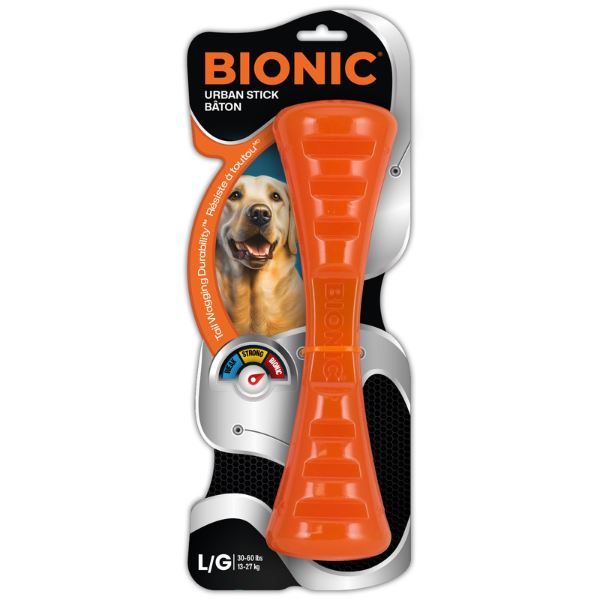 BIONIC Urban Stick L Hunde-Kauspielzeug mit 2 Leckerli-Fächern