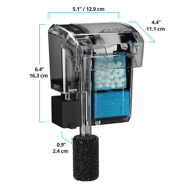 Fluval AC 20 Anhänge-Filter Für Aquarien 18-76 Liter