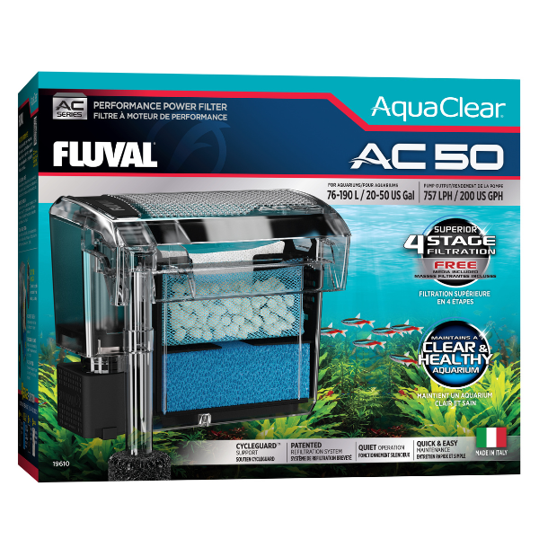 Fluval AC 50 Anhänge-Filter Für Aquarien 76-190 Liter