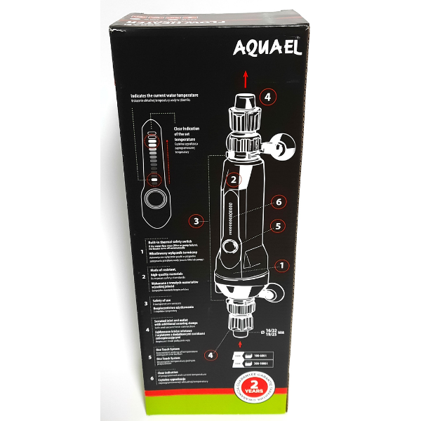 Aquael Flow Heater 2.0 Durchlaufheizer 300W für Aquarien 100-600l