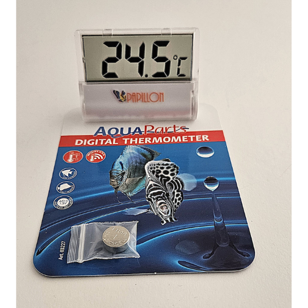 Papillon Digital Thermometer Weiß/Transparent