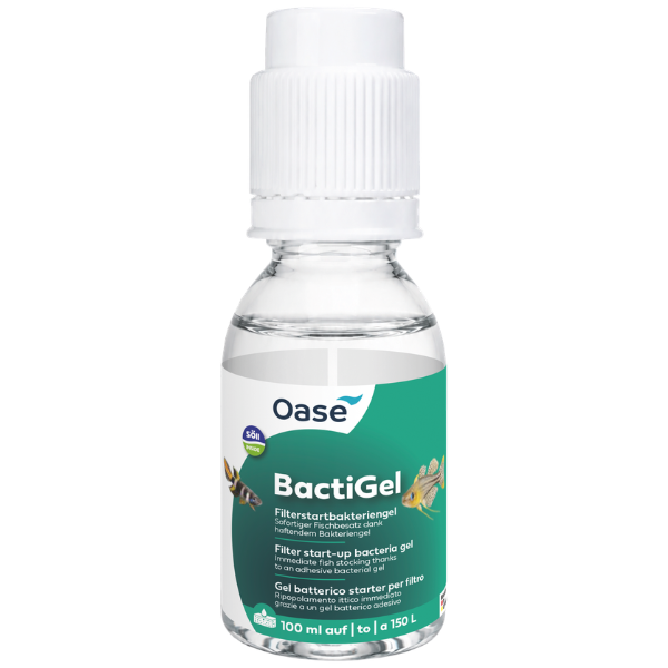 Oase BactiGel Filterstart-Bakteriengel 100ml für 150l. Neuheit, 2-Komponenten Produkt