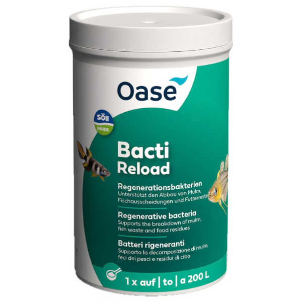 Oase BactiReload Regenerations-Bakterien 250g, Unterstützt den Abbau von Mulm