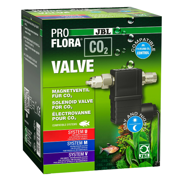 JBL ProFlora CO2 Valve, Magnetventil für CO2 Nachtabschaltung