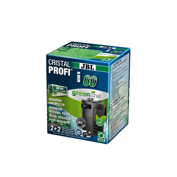 JBL CristalProfi Eck-Innenfilter Greenline i60 für Aquarien von 40-80l