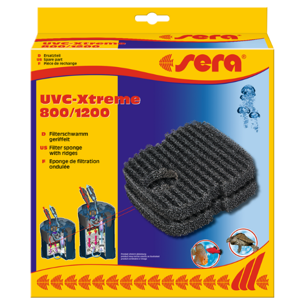 Sera 32201 Filter-Schwamm geriffelt 2 St. für UVC-Xtreme 800/1200