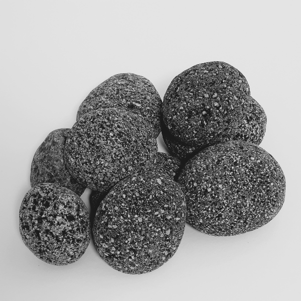 Orbit Schwarze Lava Pebbles S 1kg-Netz