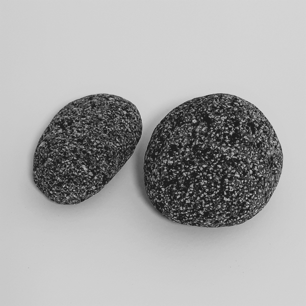 Orbit Schwarze Lava Pebbles S 1kg-Netz