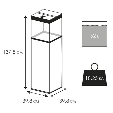Ciano Emotions Pro 40 52l Aquarium Kombination