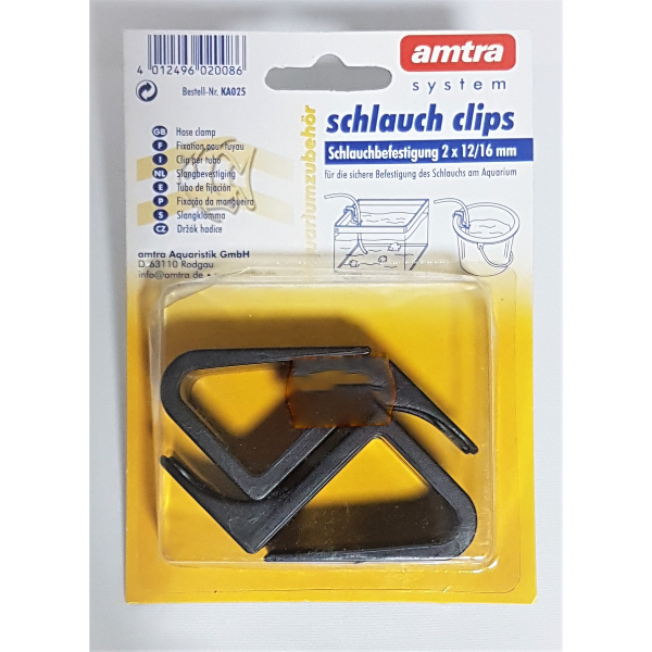 Amtra Schlauch Clips 2 St. 12/16